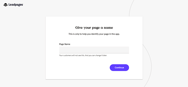 06 Give your page a name