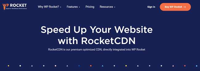 RocketCDN Homepage