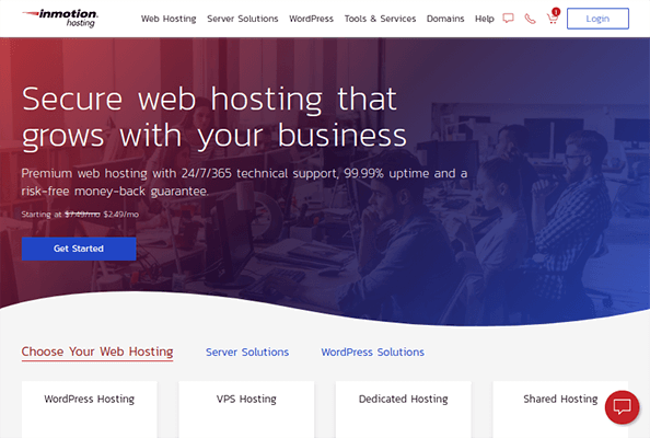 inmotion hosting dedicated hosting