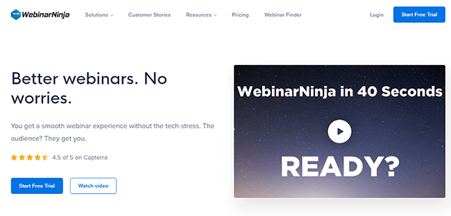 Webinar Ninja Homepage