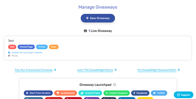11 Manage your giveaways