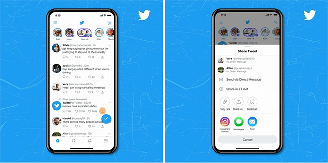 Twitter lets you share tweets directly to Instagram Stories
