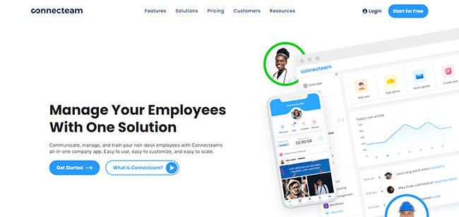 Connecteam Homepage