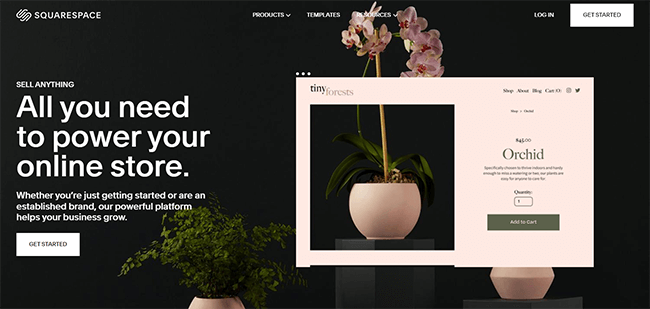 Squarespace Ecommerce Homepage