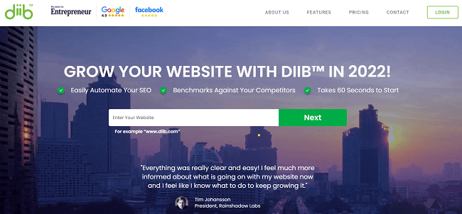 Diib Homepage