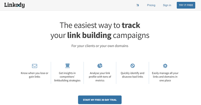 Linkody Homepage