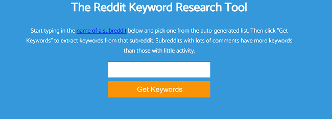 Keyworddit Homepage