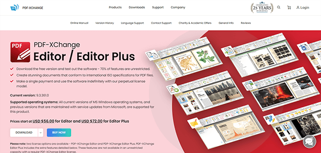 PDF-XChange Homepage