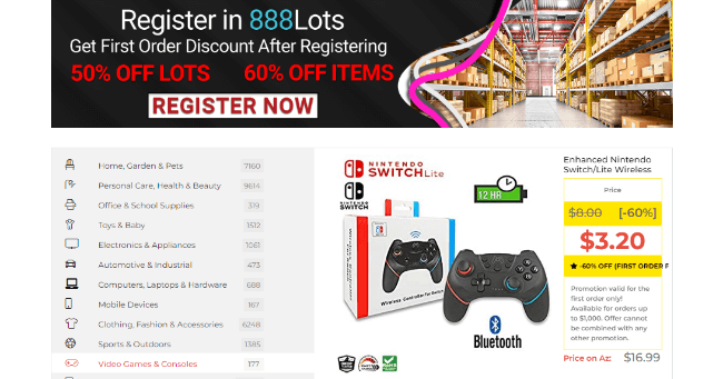 888 Lots Homepage