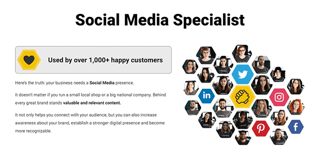 SocialBee Homepage - Social Media Specialist