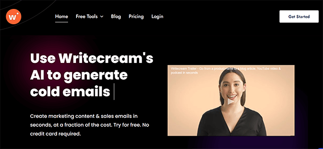 Writercream Homepage