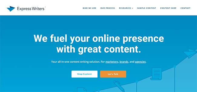 ExpressWriters Homepage