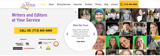 Writersforhire Homepage