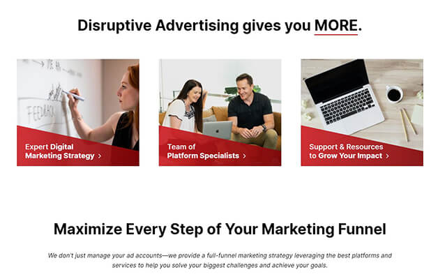 Disruptive Homepage
