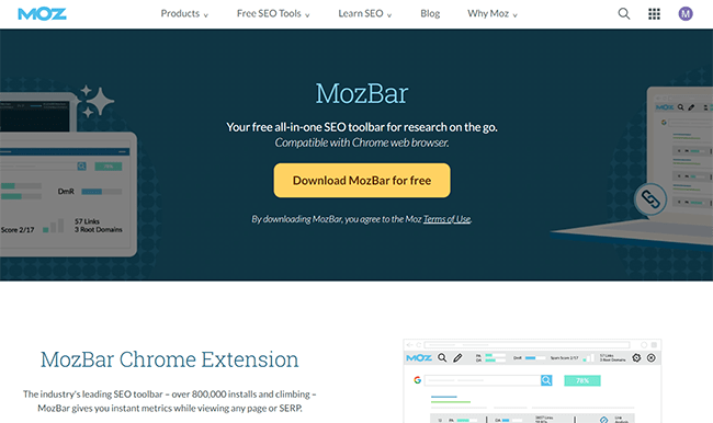 Mozbar Homepage