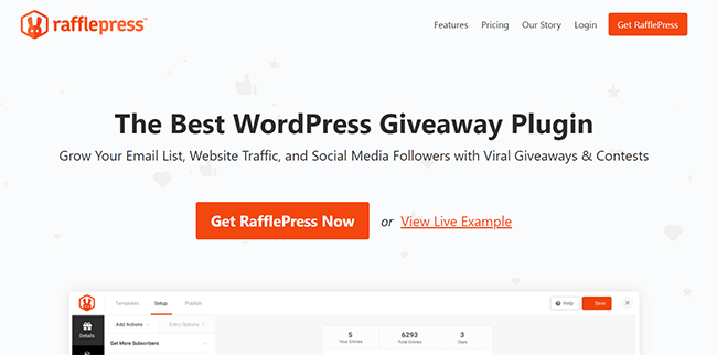 RafflePress plugin